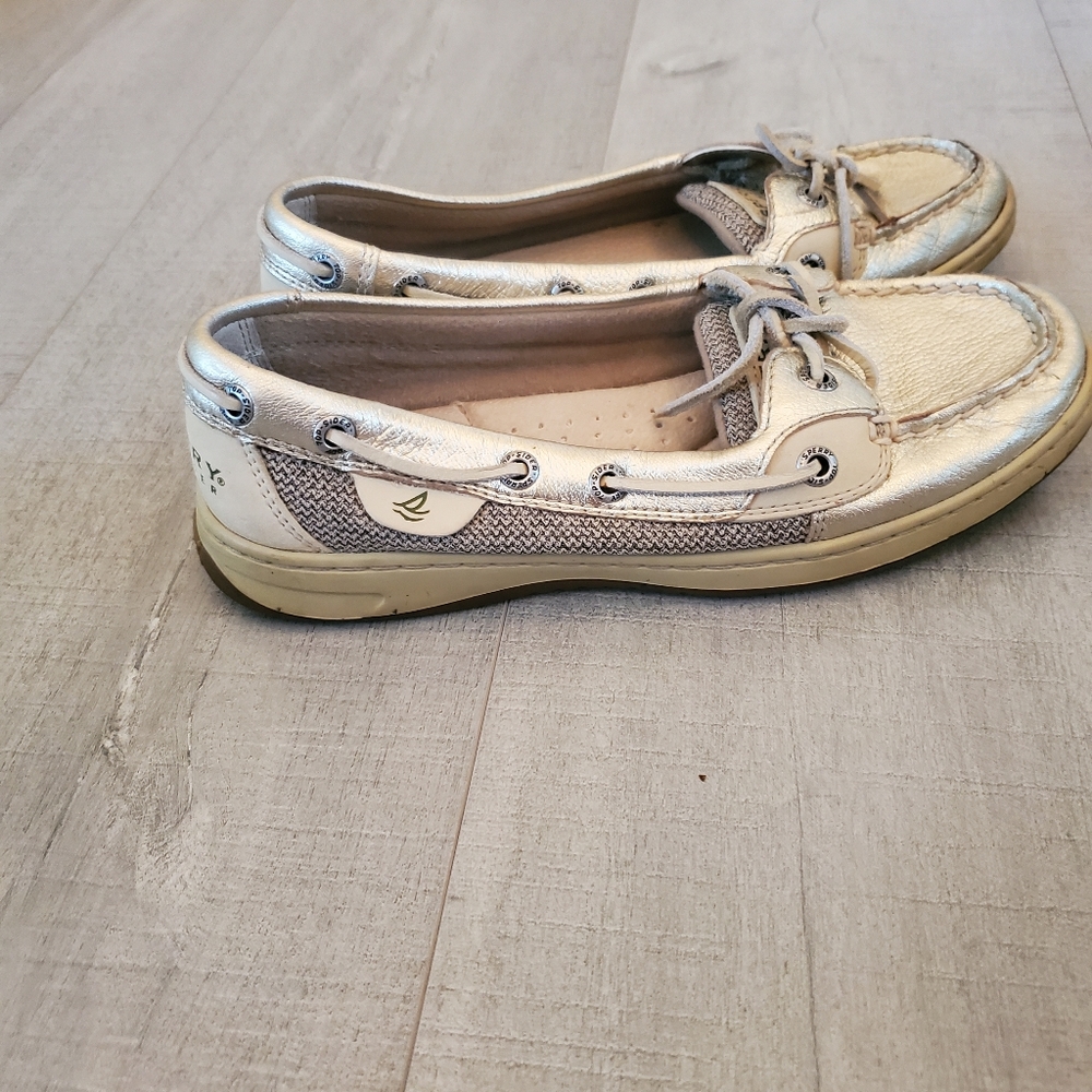 Sperry Topsiders Gold Tan